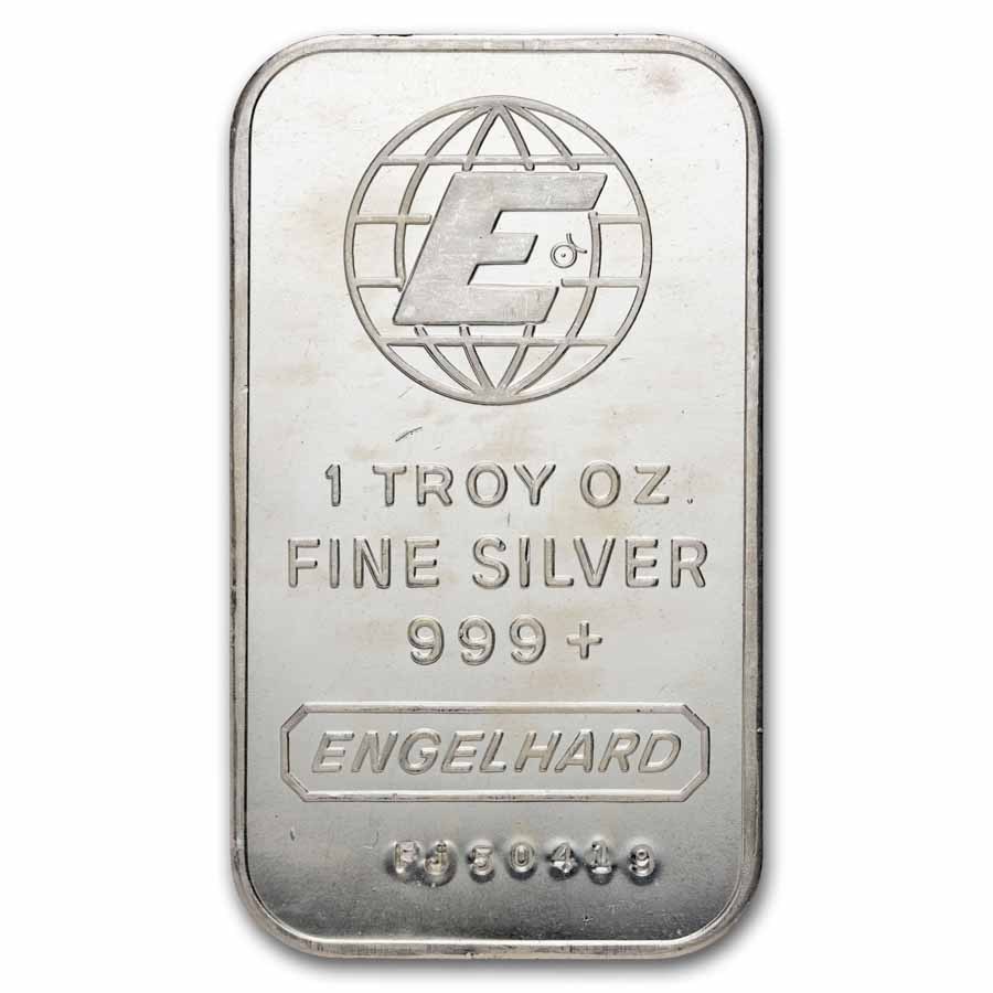 1 oz Engelhard Silver Vintage Bar