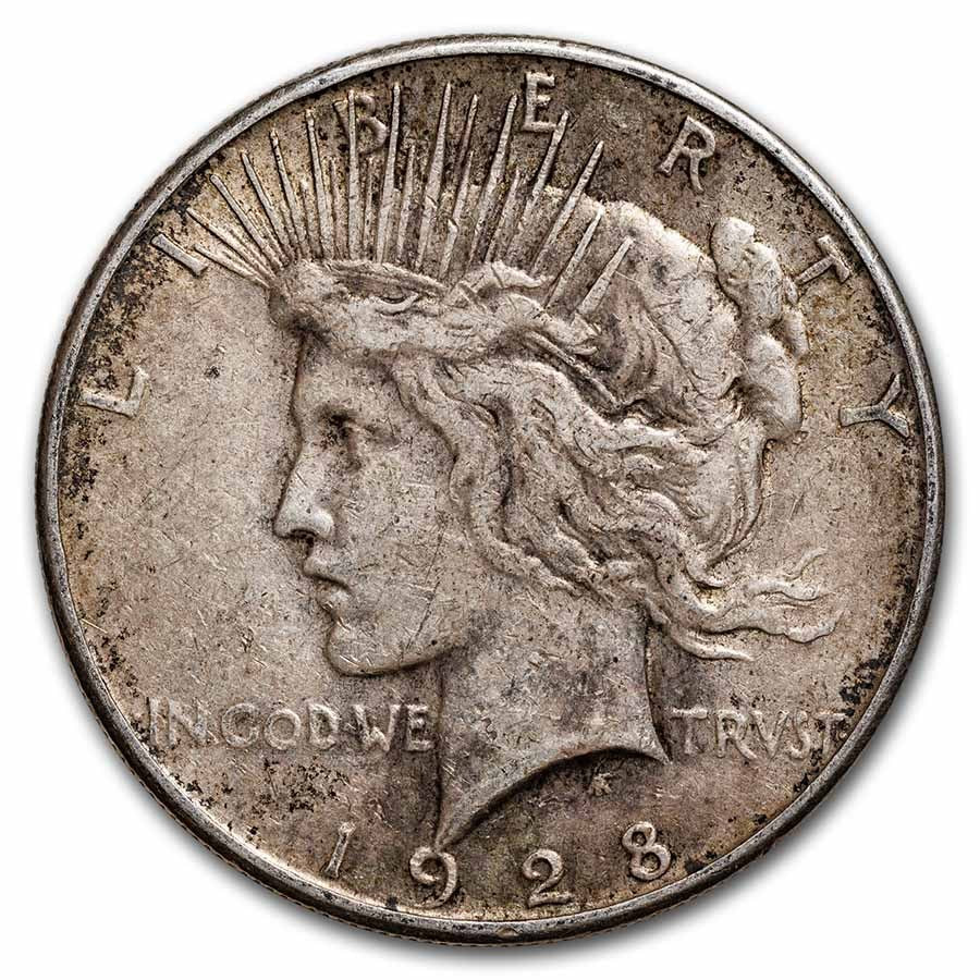 1928-S Peace Silver Dollar VG-XF