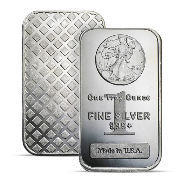Walking Liberty Design Silver Bar