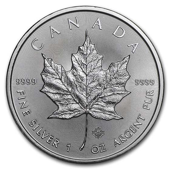 2021 Canadian 1 oz Silver Maple Leaf Coin BU
