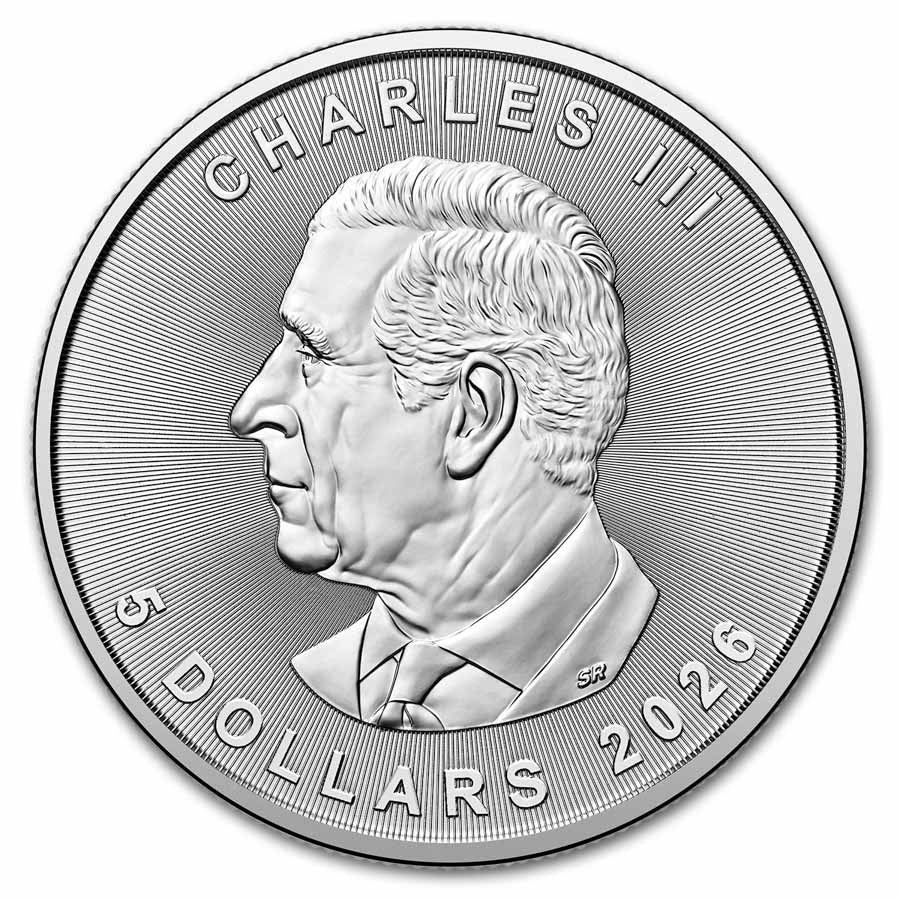 2026 1 oz Canadian Silver Maple Leaf Coin BU